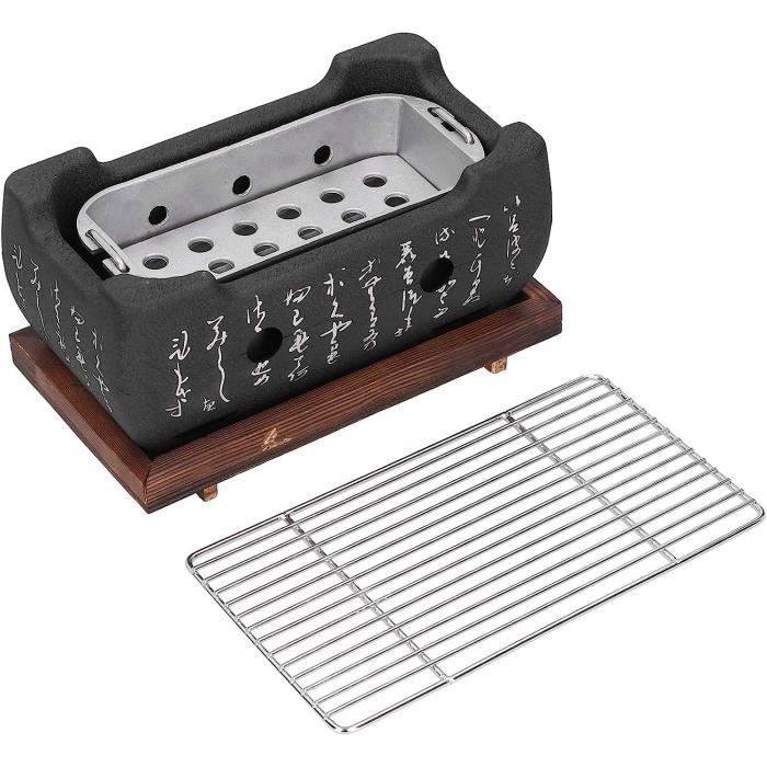 Barbecue De Table Japonais En Céramique - Gril à Charbon De Bois, Portable, Pour Jardin, Camping, Pique-nique - 5