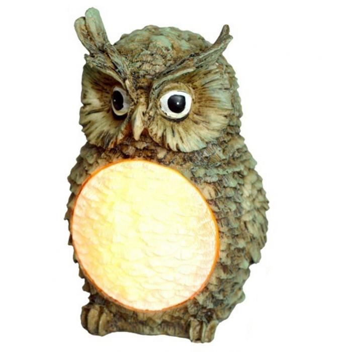 2 Pièces énergie Solaire Hibou Lumières Extérieures Lumière LED