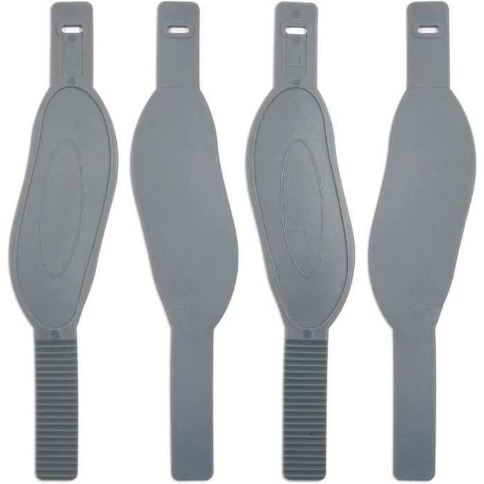 Lot De 2 Sangles De Pédale Universelles – Polypropylène, 31x4,5 Cm, 8 Trous De Réglage, Compatibles Avec La Plupart Des Vélos D’appartement