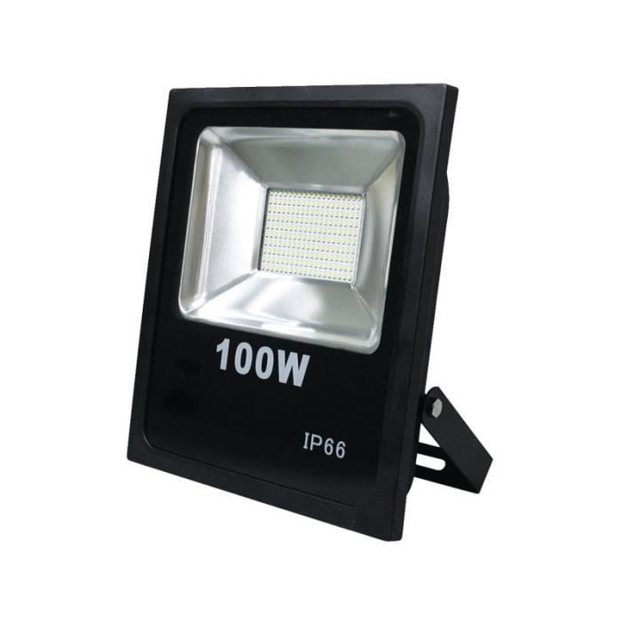 Aire de Jeux Paysage Scène 100W Projecteurs LED Super Brillant 8000LM 6000K Blanc Froid Projecteurs IP66 Éclairage Extérieur Étanche pour Jardin