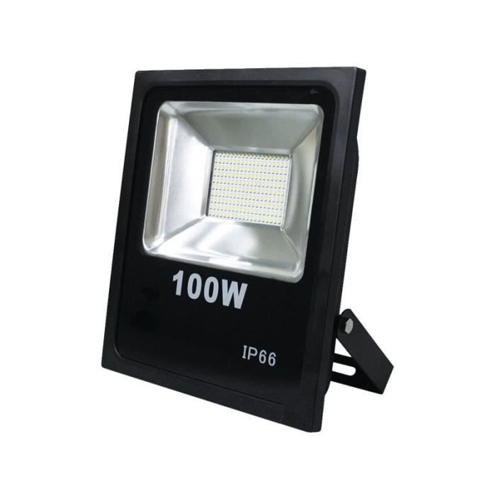 PROJECTEUR LED 100W 8000 LUMENS - IP66 - ULTRA BLANC 6000K - Cdiscount  Maison