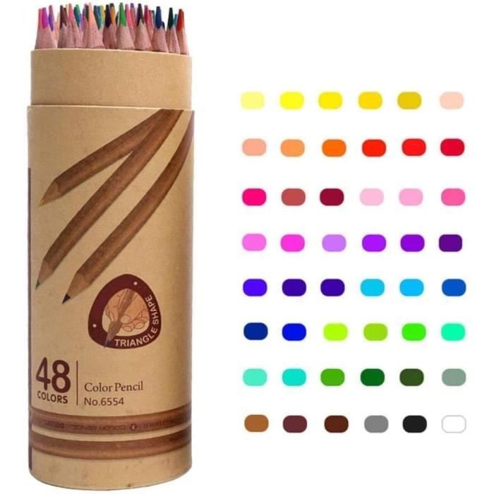 Crayons Aquarellables QUER 120 Couleurs - Professionnels, Non Toxiques, Avec Pinceau Pour Artistes Et Débutants