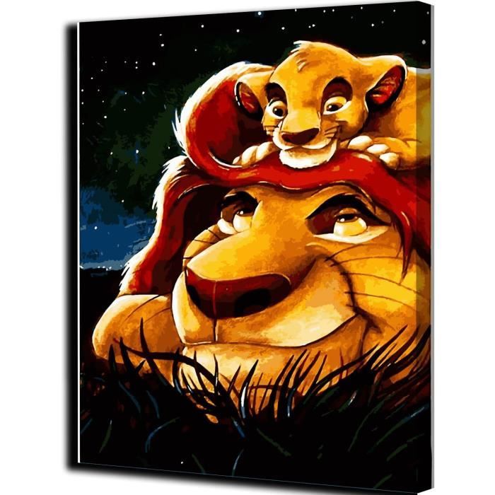 Numéro d'art - 13x18cm - Disney Le Roi Lion, Peinture - Numéro d'art, Loisirs créatifs, Produits