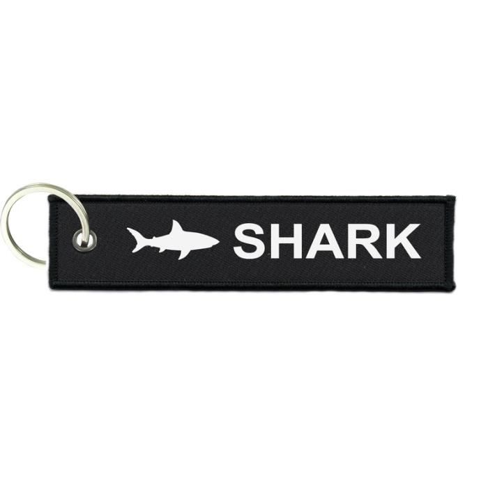 Porte-clés Requin Mignon - Breloque Bleue Et Blanche Avec Détails Dorés, Cadeau Fun Pour Amoureux De La Mer - 6