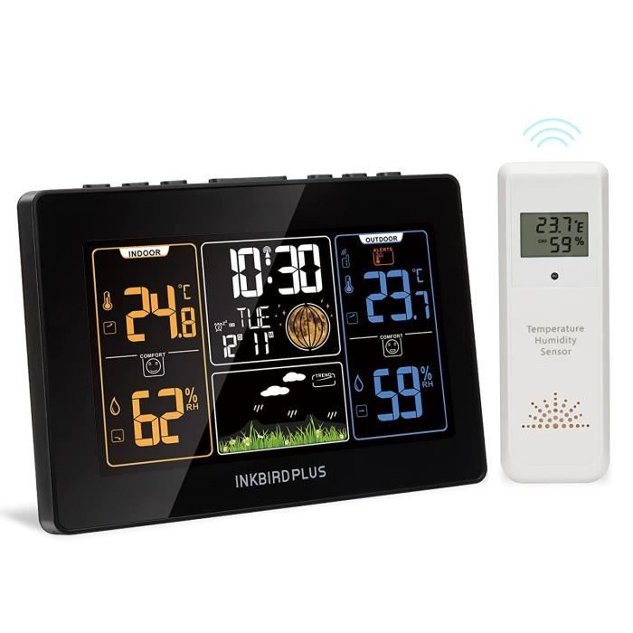 Station Météo Sans Fil – Thermomètre Intérieur/extérieur – Hygromètre – Noir