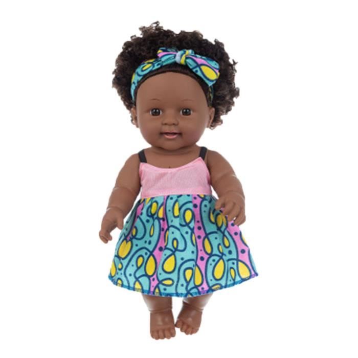 Bebe Noir Africain Noir Mignon Boucle Noir 30cm Vinyle Bebe Jouet Achat Vente Poupee Cdiscount
