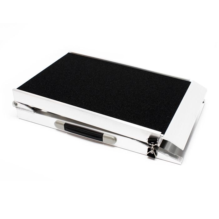 Meilleurs prix pour Wiltec Rampe daccès pour chien et animaux – 1830 x 490 x 50 mm – capacité 110 kg – Une fois pliable – en Aluminium – Avec surface a