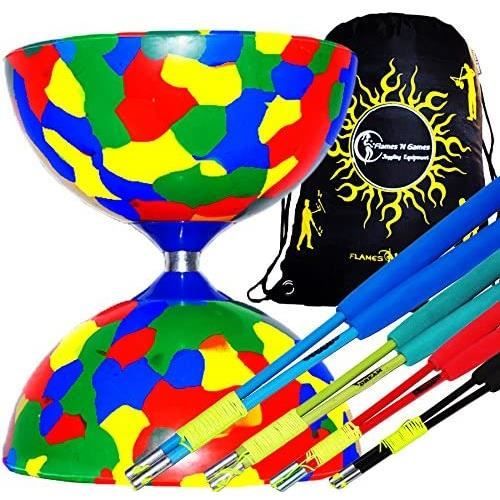 Diabolo Jester avec baguettes SuperGlass Diabolo Jester avec baguettes SuperGlass