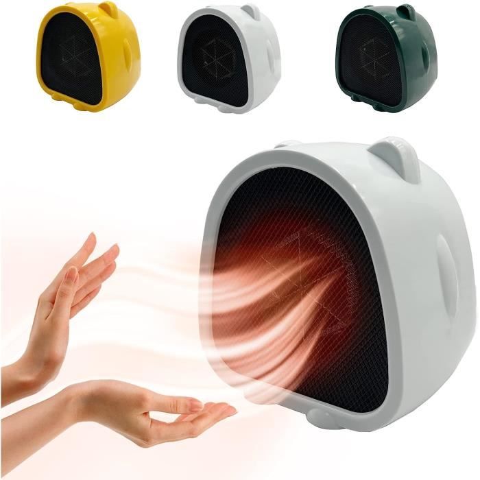 Generic Chauffage Portatif à Température Constante, Fonctionnement Silencieux pour les Lieux de Travail et les Chambres à Coucher, Ventilateur 200 W pour Batterie Lithium-ion BL1850