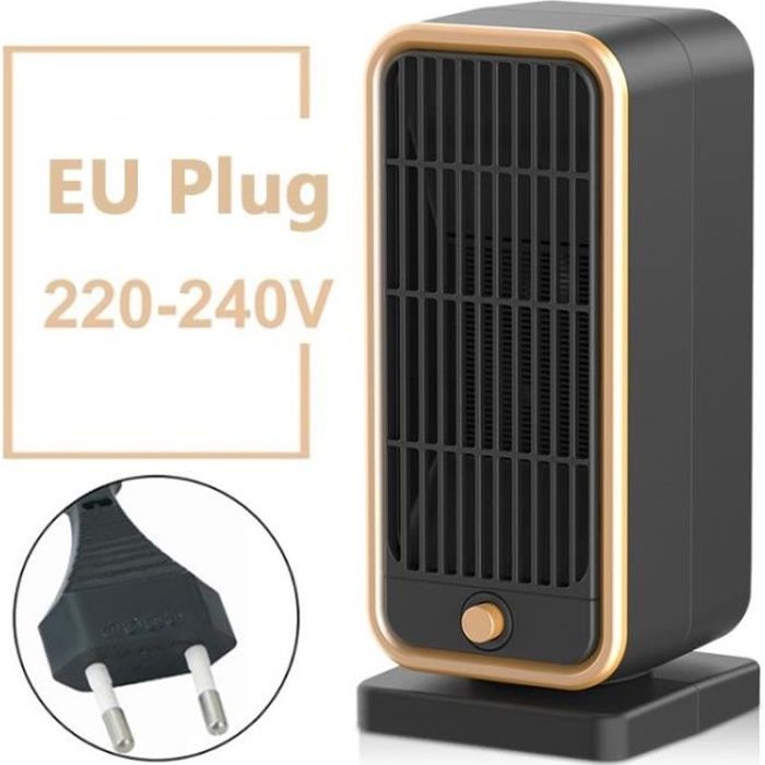 Chauffage Électrique Mini Chauffage D'appoint Radiateur - Noir