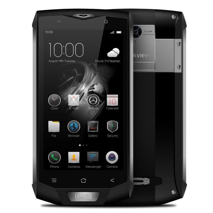Achat T&eacute;l&eacute;phone portable Blackview BV8000 Pro 5' FHD Smartphone 6 + 64 Go Noir pas cher