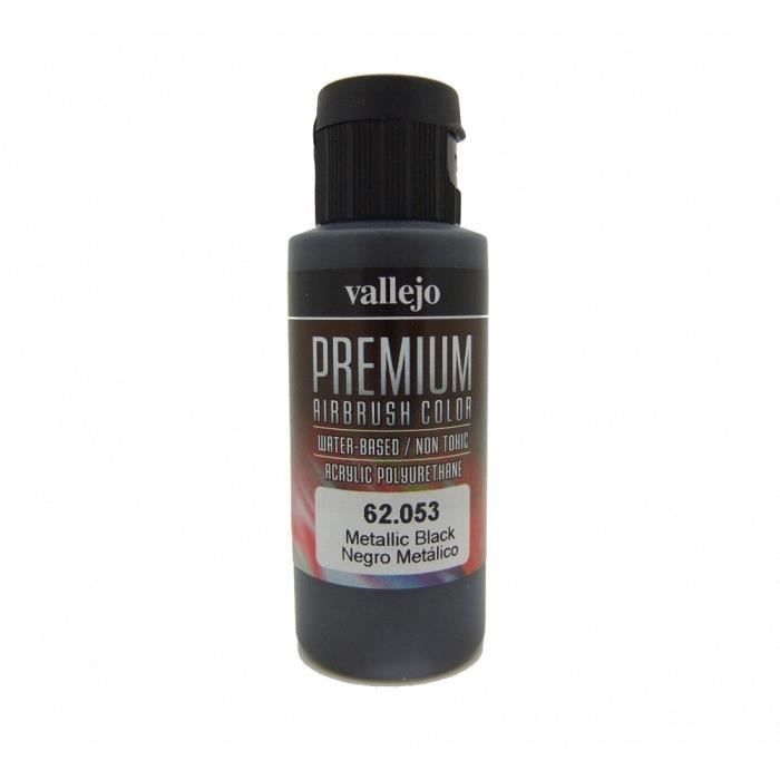 VAL62053 - Premium Color 60ml - Metallic Black - Modélisation plastique Peintures