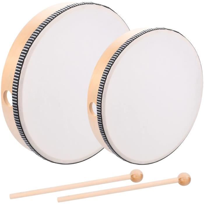 Bontempi – Tambourin En Bois 6 Cymbales – Instrument De Musique – Couleur Aléatoire