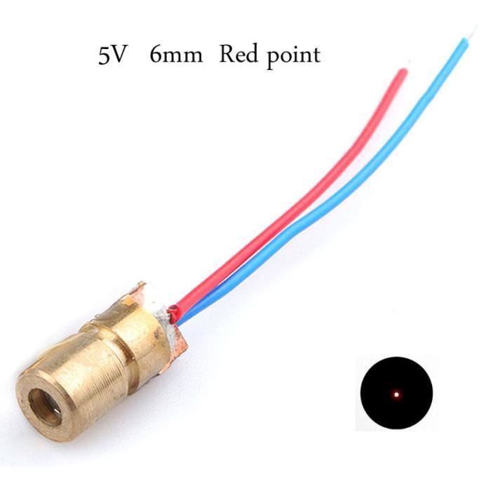 Module Diode Point Rouge Pour Laser CO2 - Alimentation 5V DC, Diamètre 24/25mm, Neuf