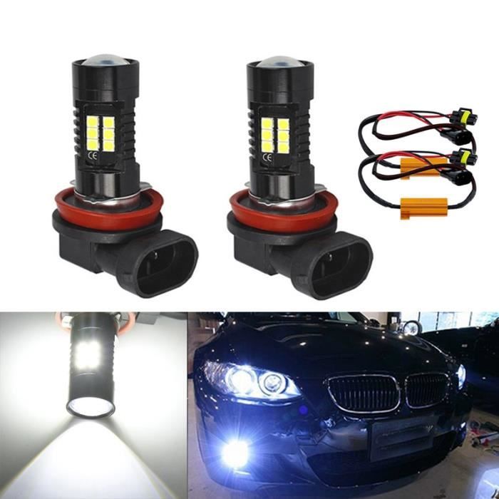 Paire De Coques Phares Antibrouillard Avant Pour BMW E60 E90 E92 E93 - Noir ABS, Sans Ampoule, Remplace 63177897188/187