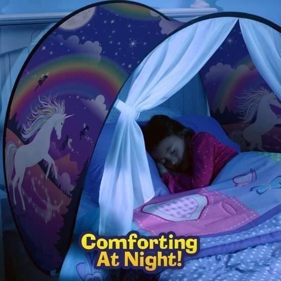Tente De Lit Pop-up Fantasy Fun – 220 X 80 Cm, Pour Lit Jumeau, Intérieur/extérieur, Idéale Pour Anniversaire Ou Noël