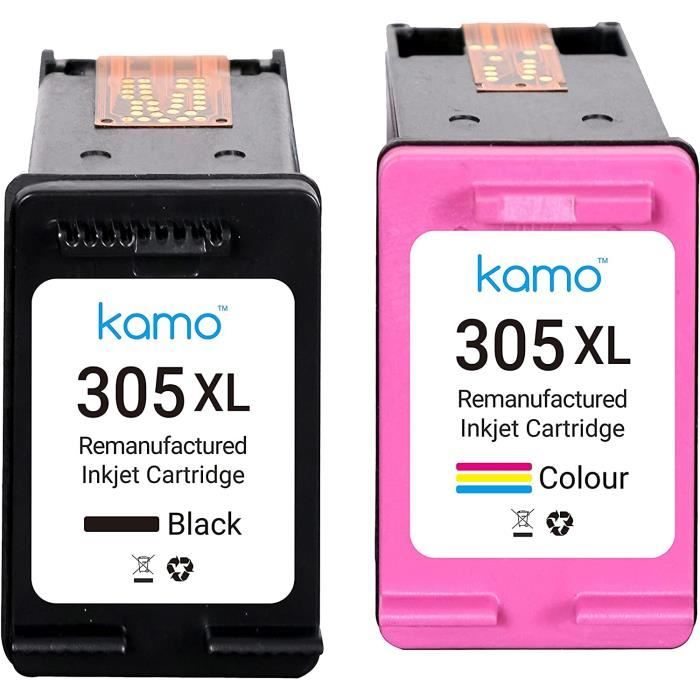 Kamo 305 XL Cartouche Compatible avec HP 305 305XL Cartouche