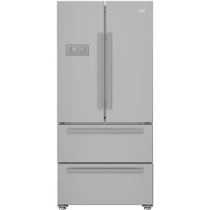 Réfrigérateur multiportes BEKO REM60SN - 539 L - Froid ventilé - NeoFrost - Gris acier