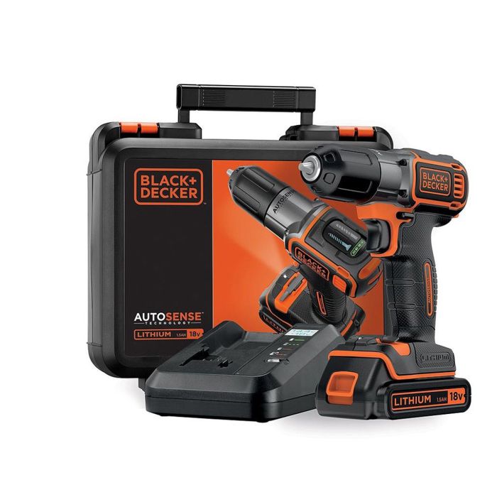Black Decker Asd18k Perceuse Visseuse Autosense Autoselect 18v Coffret Achat Vente Perceuse Black Decker Asd18k Perce Cdiscount