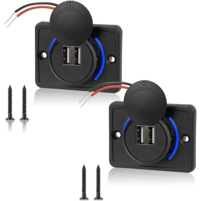 Prise Usb 12V, Double Port Usb Voiture 12V, 3.1A Prise Usb Voiture