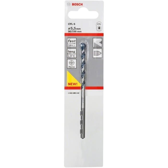 Foret Bosch 1X Foret Pour Perforateur Expert Sds Plus-7X (Pour Béton Armé, 25 Foret Beton 6mm