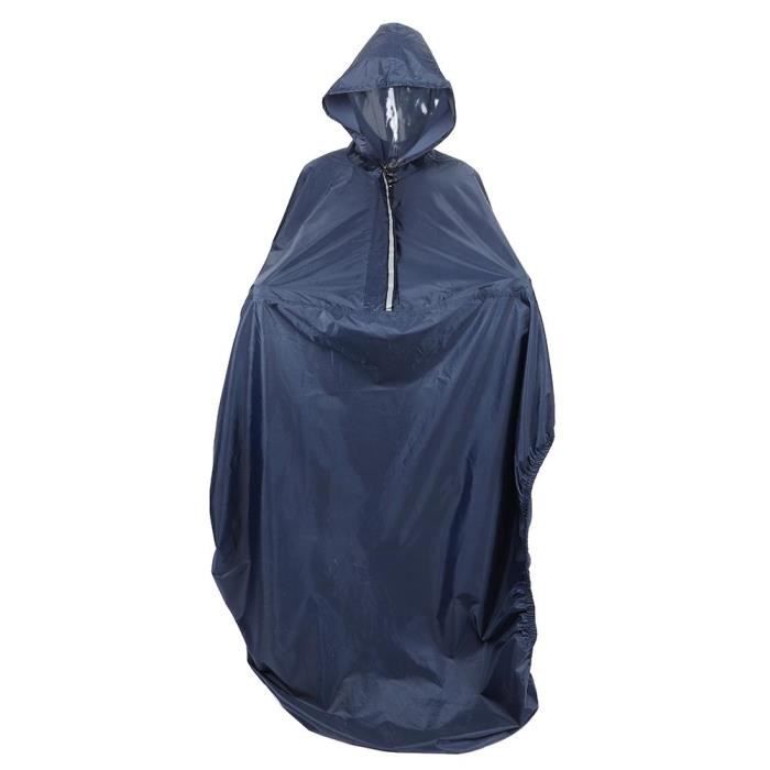 Cape Chaud & Imperméable Pour Fauteuil Roulant – Manteau Doublé Polaire Avec Poches – Protection Hiver Complète Pour Adultes