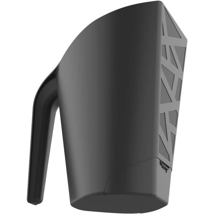 Baule Per Pellet EDA Jura Montania 38 L - Per 25 Kg, Con Ruote, Nero, Legno Riciclato - Foto 6