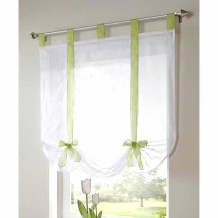 Rideau voilage Giani , beige foncé l.140 x H.240 cm