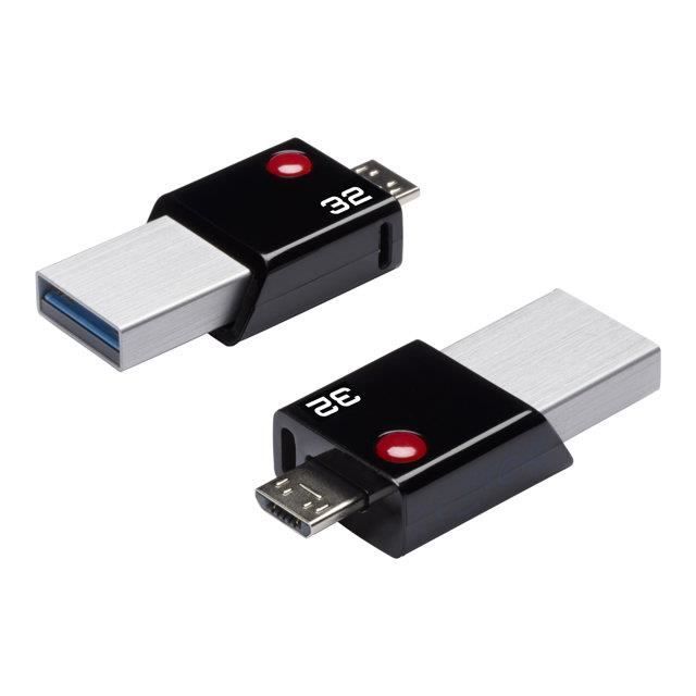 CLÉ USB 3.0 EMTEC OTG T200 32 GO ECMMD32GT203