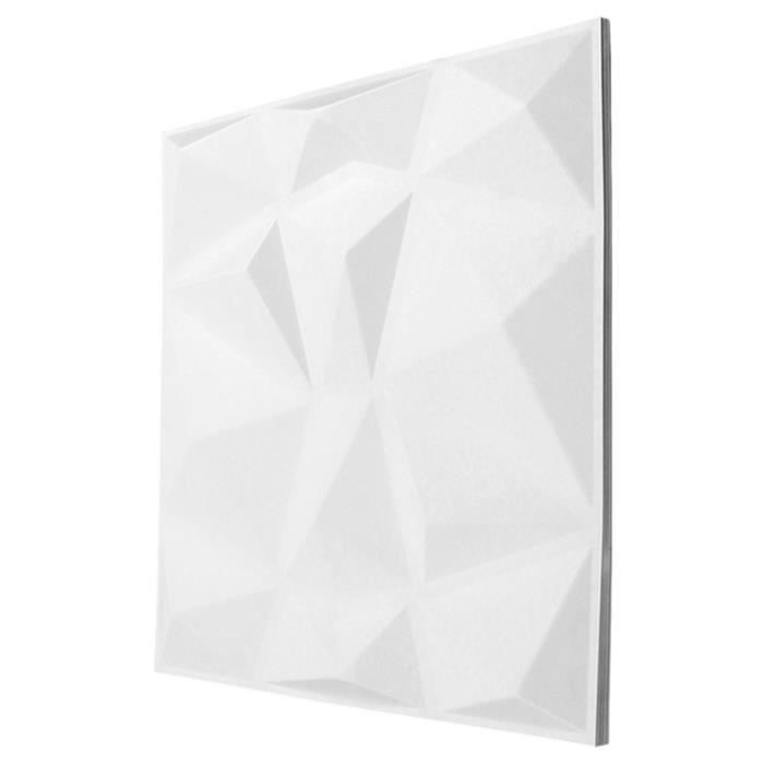 HURRISE panneau mural 3D en PVC 12 Pièces Panneaux de Décoration de