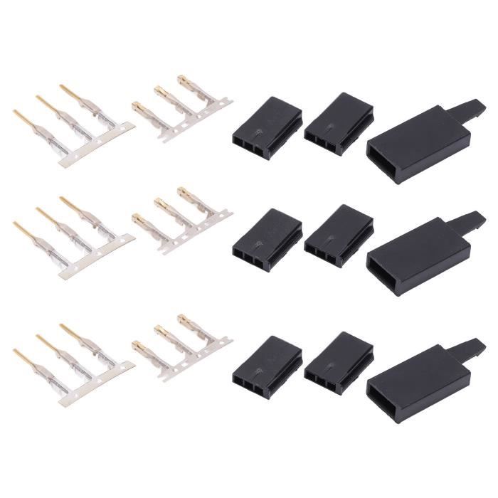 CLDIY Lot De 5 Paires De Broches Femelles Plaqué Or ROHS - 1 Rangée 40 Pins Aiguille Droite - Connecteurs PCB 2.54mm Pour Cartes Électroniques Et Ordinateurs