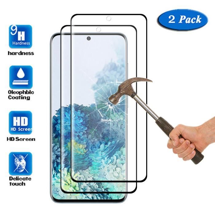 2 PCS Samsung Galaxy S20 5G Protecteur d'écran, Couverture Complète HD Transparent Verre Trempé Protection Film (6.2\