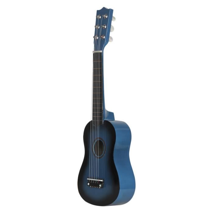 Guitare Acoustique Folklorique à 6 Cordes pour Adultes, Pleine Grandeur 38 Pieds', à Découpes, pour Étudiants Débutants (Bleu
