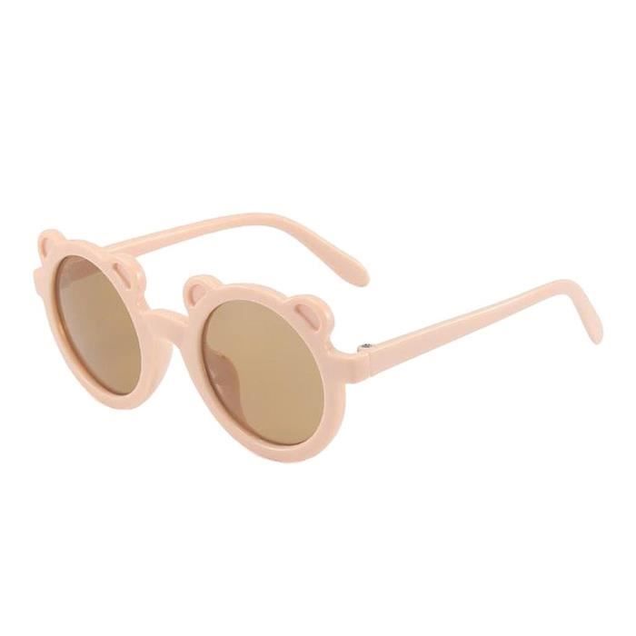 Lunettes De Soleil Bébé Snyvpra - Protection UV400, Cadre Souple Et Sangle Réglable - Pour 0-6 Mois, 6-12 Mois, 1-2 Ans - Rose - 3