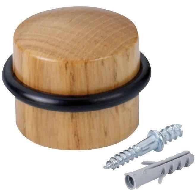 INOFIX Butée de porte à vis + joint torique chêne en blister