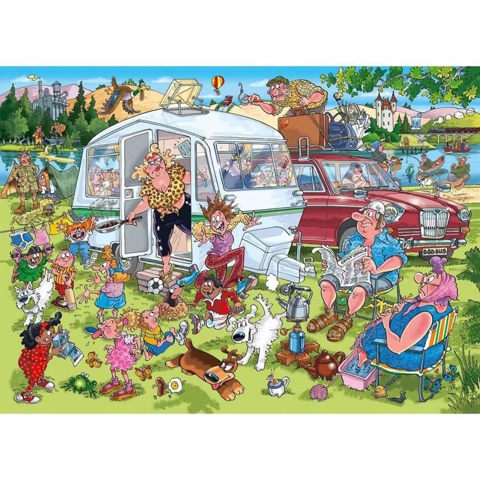 Puzzle 1000 pièces - JUMBO - Wasgij Destiny 29 - Lemplacement parfait - 68x49 cm - À partir de 10 ans