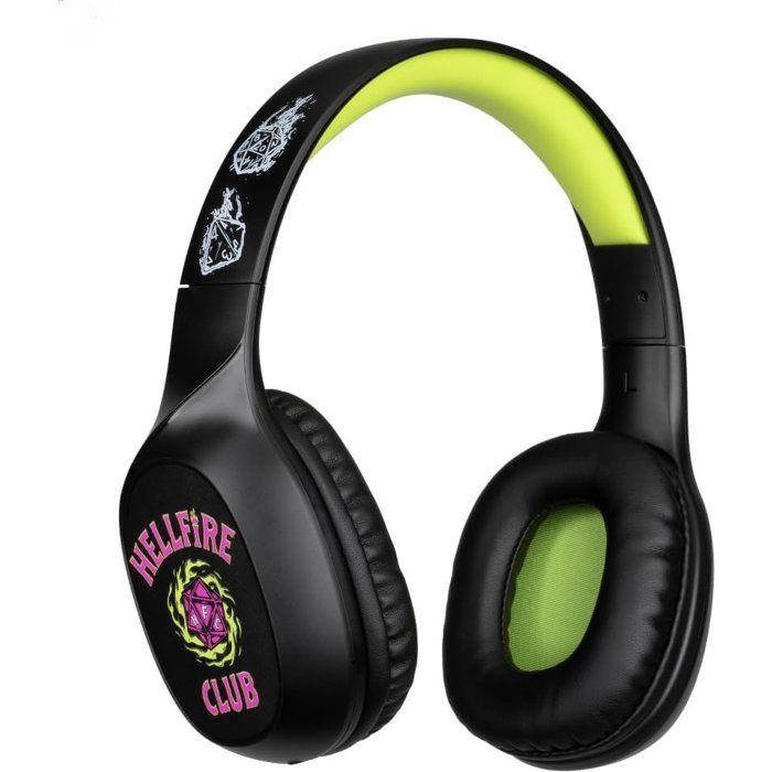 Casque audio Sans fil Stranger Things Bluetooth 5.3 smartphones tablettes Microphone Autonomie 30 h jaune Neuf