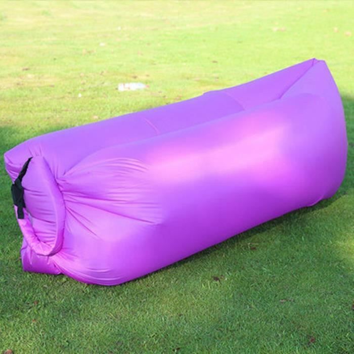 Pouf Gonflable 103x103x60 Cm - Canapé Sac Paresseux Pour Extérieur/intérieur, Bleu Marine Ou Rouge, En PVC