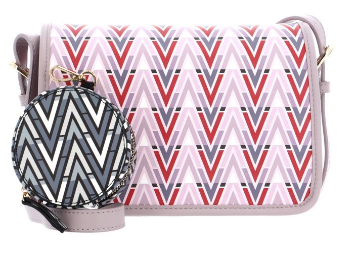 Sac Valentino Lucano Bandoulière - Rouge Multicolor, Satchel - Neuf Avec étiquettes, Fait En Italie