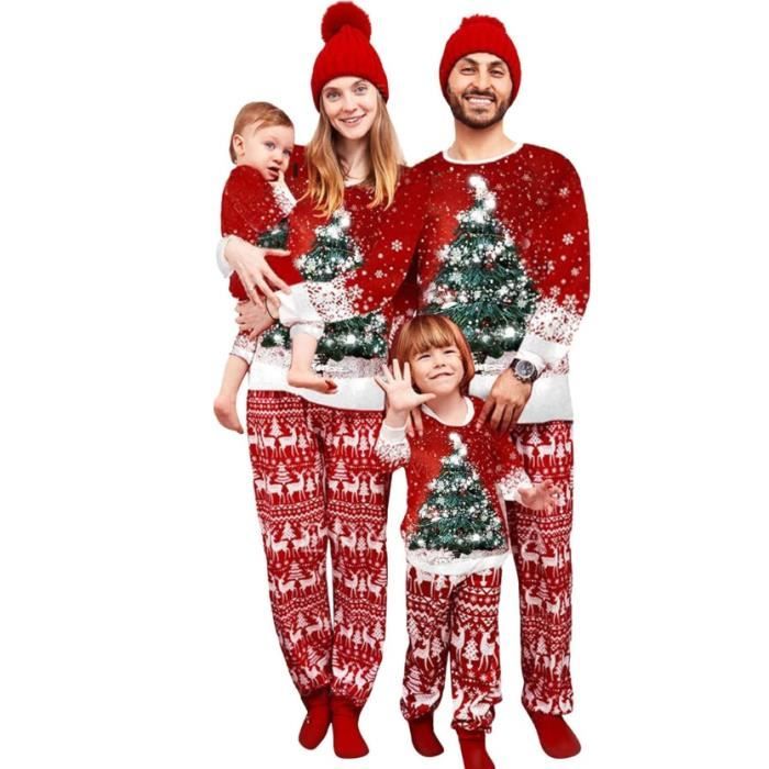 Pyjama Noel Combinaison Pyjama Femme Pyjama Noel Famille Chaud Et Doux Pyjama  NoëL Pyjamas Maison Costume Ensemble for Homme Papa Hommes - Cdiscount  Prêt-à-Porter