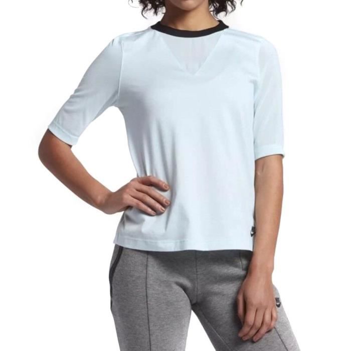 t shirt nike femme bleu