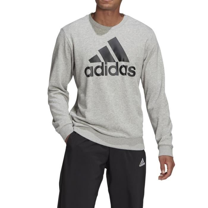 Adidas Homme Hauts // Sweat & Pull Trefoil Gris - Cdiscount Prêt-à