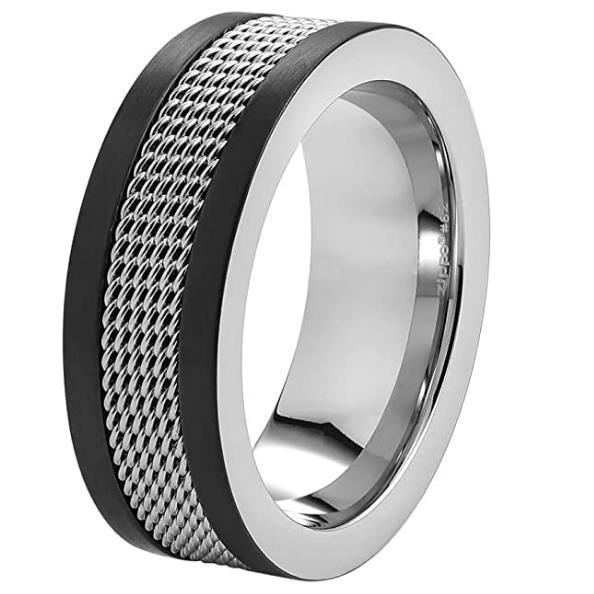 Bague ZIPPO Taille 65 Acier Inoxydable Multicolore