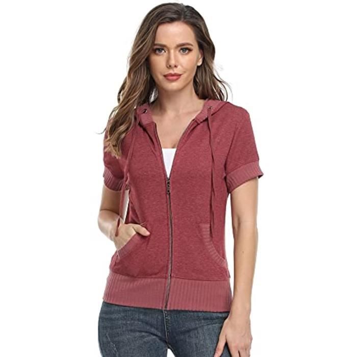 Sweatshirt à Capuche Enfant Garçon Fille CHICTRY Zippé Poches 4-16 Ans