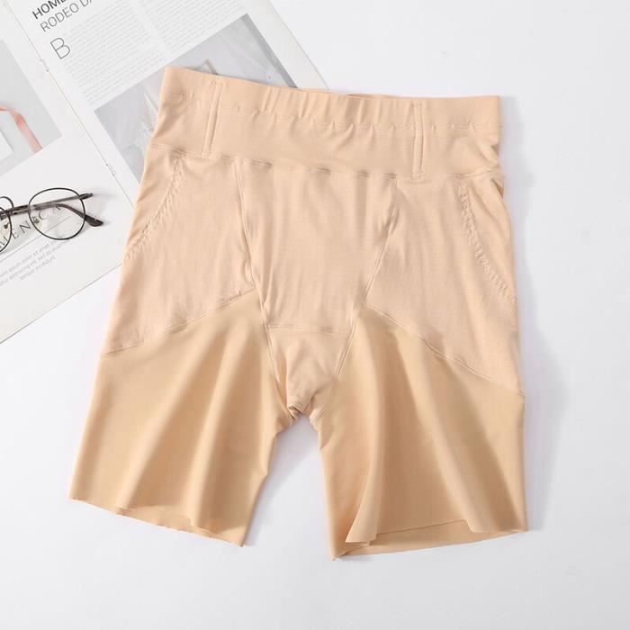 Shorty Anti-Frottement Niwicee Femme - Caleçon Sous Robe/Jupe - Taille Haute - Sans Coutures - 89% Nylon 11% Elasthanne