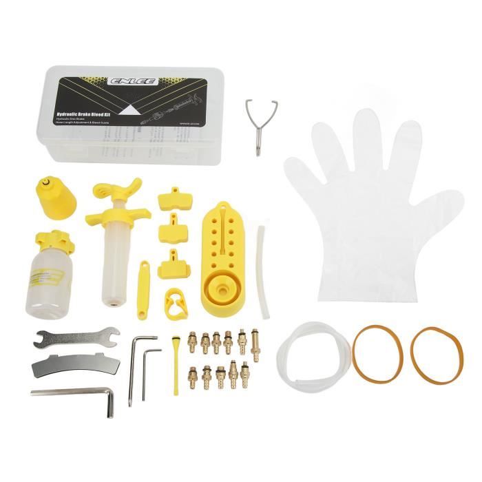 Entonnoir Pour Purge Freins Vélo Hydraulique - Alliage Aluminium, Compatible Shimano MTB Et Route, Kit Complet
