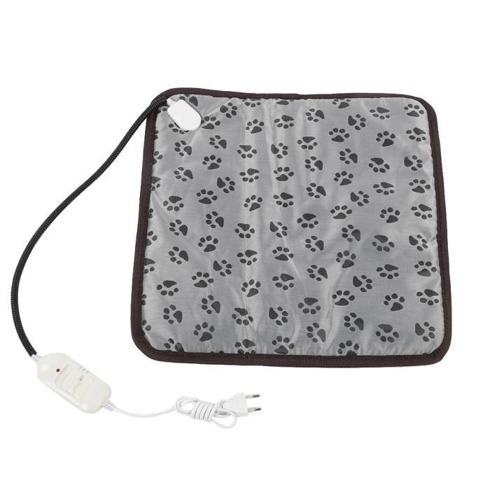 Omabeta Coussin chauffant électrique pour animaux de compagnie Tapis Chauffant animalerie panier Empreinte européenne Faible