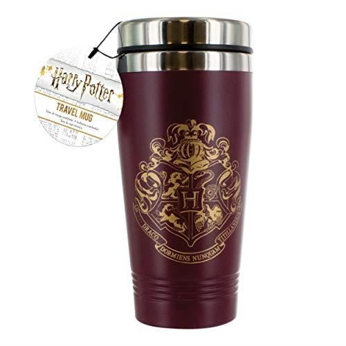 Mug de voyage Harry Potter Poudlard en acier inoxydable, Réutilisable, Bouteille  isotherme pour café et thé