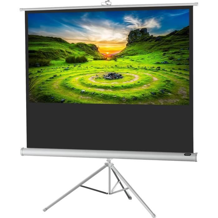 Écran Projection Portable 150 Pouces 16:9 - Toile Anti-plis Pour Intérieur Et Extérieur