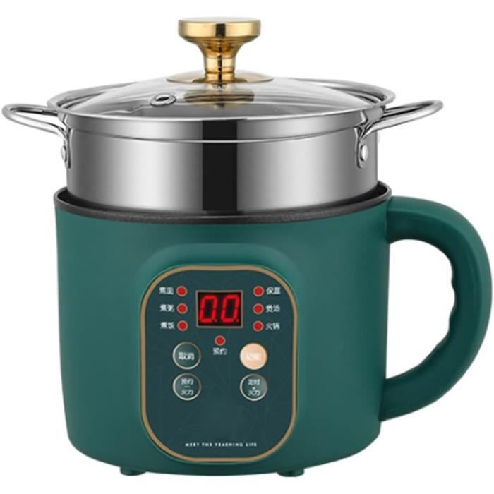 Marmite électrique 1,7 L Multifonction - Mini Cuiseur à Riz, Soupe, Pâtes (450W/600W)